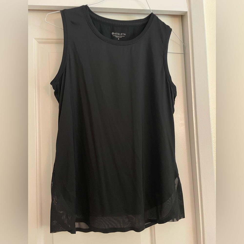 Athleta Body Tank, Spandex Small, Black Workout tank top. Workout, Gym, Yoga.